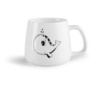 AYUEHBN Frutta in ceramica Tazza in ceramica per casa e ufficio Carini cuccioli di balena per cameretta moderna （14oz/400ml） Un bel regalo di Natale