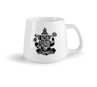 AYUEHBN Frutta in ceramica Tazza in ceramica per casa e ufficio Dio elefante indiano Induismo Religione （14oz/400ml） Ottimo per casa, ufficio, bar, idee regalo