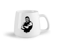 AYUEHBN Frutta in ceramica Tazza in ceramica per casa e ufficio Pugilato duro Pugile Sport （14oz/400ml） Caffè, tè, latte macchiato, latte, cacao, succhi di frutta e altre bevande calde