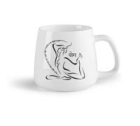 AYUEHBN Frutta in ceramica Tazza in ceramica per casa e ufficio Yoga Studio Meditazione Posa Salute Bellezza （14oz/400ml） per tè, cioccolata calda