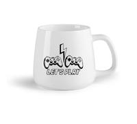 AYUEHBN Frutta in ceramica Tazza, tazza da caffè/tè Giochiamo al computer con il joystick nella sala giochi （14oz/400ml） Ottimo regalo per gli innamorati