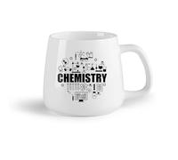 AYUEHBN Frutta in ceramica Tazze da caffè in porcellana Laboratorio di Chimica e Scienze Esatte della Scuola di Molecole （14oz/400ml） Ristorante, ufficio