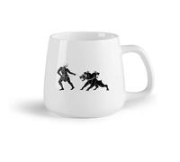 AYUEHBN Frutta in ceramica Tazze da caffè, tazze da tè e caffè Cerbero, cane infernale, mitologia, Ercole （14oz/400ml） Perfetto per cucine, ristoranti e bar, ottima idea regalo