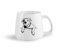 AYUEHBN Frutta in ceramica Tazze da caffè, tazze da tè e caffè Cucciolo Animali domestici Cane Testa Casa Animale （14oz/400ml） Un bel regalo di Natale