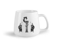 AYUEHBN Frutta in ceramica Tazze da caffè, tazze da tè e caffè Guerrieri dell'antica Grecia, ragazzo drago （14oz/400ml） Perfetto per cucine, ristoranti e bar, ottima idea regalo