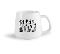 AYUEHBN Frutta in ceramica Tazze da caffè, tazze da tè e caffè Piante di cactus Fiori del deserto naturali （14oz/400ml） Perfetto per cucine, ristoranti e bar, ottima idea regalo