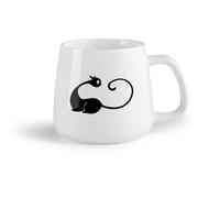 AYUEHBN Frutta in ceramica Tazze da tè, caffè e cioccolata calda Gatto divertente, gattino domestico （14oz/400ml） Ottimo per casa, ufficio, bar, idee regalo