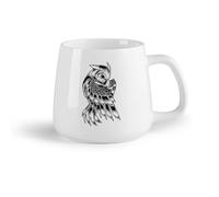 AYUEHBN Frutta in ceramica Tazze da tè, caffè e cioccolata calda Gufo divertente per bambini, uccello notturno （14oz/400ml） per tè, cioccolata calda