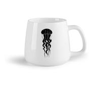 AYUEHBN Frutta in ceramica Tazze da tè, caffè e cioccolata calda Meduse Mare Oceano Animali Tentacoli （14oz/400ml） Tazze da caffè in ceramica per casa o lavoro