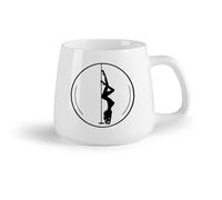 AYUEHBN Frutta in ceramica Tazze da tè, caffè e cioccolata calda sex appeal ragazza spogliarello danza donna （14oz/400ml） Ottimo regalo per gli innamorati