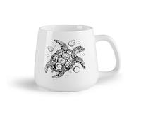 AYUEHBN Frutta in ceramica Tazze da tè, caffè e cioccolata calda Tartaruga Animale Mare Oceano Marino （14oz/400ml） Tazza da caffè in ceramica per cappuccino, tè, latte,