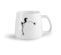 AYUEHBN Frutta in ceramica Tazze da tè e caffè eleganti sex appeal Maid Sex Shops ation Adult Pin Up Style （14oz/400ml） Tazze da caffè in ceramica per casa o lavoro