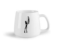 AYUEHBN Frutta in ceramica Tazze grandi per bevande calde Costume da bagno per ragazza, scooter subacqueo （14oz/400ml） Lavabile in lavastoviglie e adatto al microonde