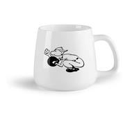 AYUEHBN Frutta in ceramica Tazze grandi per bevande calde Palla da baseball da ricevitore, gioco americano （14oz/400ml） Cappuccino, latte macchiato, tè, espresso