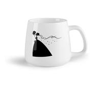 AYUEHBN Frutta in ceramica Tazze grandi per bevande calde Sposa Sposo Matrimonio Famiglia Boutique （14oz/400ml） per caffè, zuppa, tè, latte, latte macchiato, cioccolata calda, donna, uomo