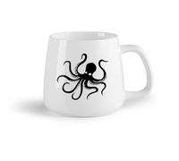 AYUEHBN Frutta in ceramica Tazze grandi per bevande calde Tentacoli di polpo Animale marino Mare （14oz/400ml） Caffè, tè, latte macchiato, latte, cacao, succhi di frutta e altre bevande calde