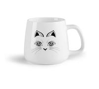 AYUEHBN Frutta in ceramica Tazze in ceramica per caffè, latte e tè Gatto gattino faccia animale domestico （14oz/400ml） Ottimo per casa, ufficio, bar, idee regalo