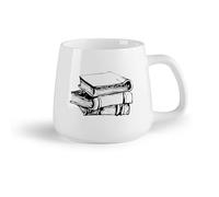 AYUEHBN Frutta in ceramica Tazze in ceramica per caffè, latte e tè Libreria Vintage Edition Book （14oz/400ml） Caffè, tè, latte macchiato, latte, cacao, succhi di frutta e altre bevande calde