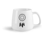 AYUEHBN Frutta in ceramica Tazze in porcellana Acchiappasogni, ornamento acchiappasogni, citazione: abbraccia i tuoi sogni （14oz/400ml） per ufficio, casa