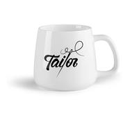 AYUEHBN Frutta in ceramica Tazze per casa e ufficio Sartoria Atelier Abbigliamento Filo Ago Studio di Cucito （14oz/400ml） per Tè, caffè e bevande calde