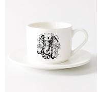 AYUEHBN Taza de café con estilo Dios Ganesha Elefante hindú Deidad india Religión （6oz/175ml） Regalo divertido para amantes del café, mejores amigos del trabajo, compañeros de trabajo y amigos