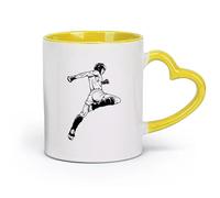 AYUEHBN Taza de café de cerámica MMA Battle Of Warriors Mixed Martial Arts Fight Club (11 oz/320 ml) para el hogar o el trabajo, color amarillo