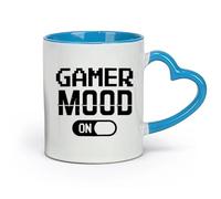 AYUEHBN Taza de cerámica con texto en inglés Game Mood Lettering Boy Game Club (320 ml) para amantes del café, compañeros de trabajo, amigos y colegas.