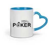 AYUEHBN Taza de cerámica novedosa para té o café con cuatro ases, cartas de póker, ases de juego de casino (320 ml) para té, café, leche y capuchino.