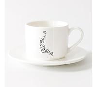 AYUEHBN Taza, Taza de Café/Té Jugador de baloncesto Juego deportivo Salto de pelota （6oz/175ml） Para café, sopa, té, leche, latte, chocolate caliente, para mujeres y hombres