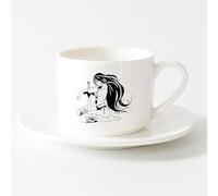 AYUEHBN Tazas con Asas Cómodas Chica guerrera con espada, atractivo sexual, cuerpo （6oz/175ml） Regalo divertido para amantes del café, mejores amigos del trabajo, compañeros de trabajo y amigos