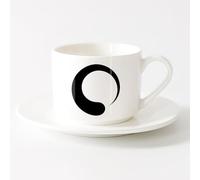 AYUEHBN Tazas con Asas Cómodas Símbolo del Círculo Enso Budismo Yoga Meditación （6oz/175ml） Para café, sopa, té, leche, latte, chocolate caliente, para mujeres y hombres