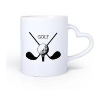 AYUEHBN Tazas de té, café y chocolate caliente Palos de golf Deporte Putters Bola 11oz/320ml Para café, sopa, té, leche, latte, chocolate caliente, para mujeres y hombres