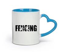 AYUEHBN Tazas grandes de cerámica para bebidas calientes, esgrima, deportes, duelo de palabras, espadas (320 ml) para té, café, leche y capuchino.