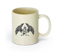 AYUEHBN Tazas Grandes para Té, Café y Chocolate Caliente Ángel romántico （11oz/320ml） bebida matutina, bodas, cumpleaños, regalos para mujeres, Día del Padre, madres, niñas y niños Amarillo claro