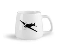 AYUEHBN Tazza da tè latte in porcellana Aereo Aereo Pilota Aviatore （14oz/400ml） Il regalo ideale per la colazione, matrimoni, compleanni, regali per donne, festa del papà, mamma, ragazze, ragazzi