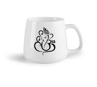 AYUEHBN Tazza da tè latte in porcellana Ganesha, Dio Elefante Induismo （14oz/400ml） Il regalo ideale per la colazione, matrimoni, compleanni, regali per donne, festa del papà, mamma, ragazze, ragazzi