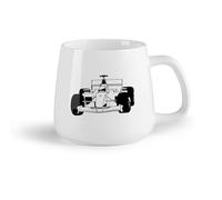 AYUEHBN Tazza da tè latte in porcellana Karting, corsa, auto da corsa （14oz/400ml） Il regalo ideale per la colazione, matrimoni, compleanni, regali per donne, festa del papà, mamma, ragazze, ragazzi