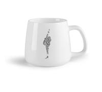 AYUEHBN Tazze da caffè, tazze da tè e caffè Donna Bella Ragazza Hippie （14oz/400ml） Il regalo ideale per la colazione, matrimoni, compleanni, regali per donne, festa del papà, mamma, ragazze, ragazzi