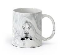 AYUEHBN Vajilla de para Hogar Yoga Meditación Adolescente Zen （11oz/320ml） una bebida matutina, bodas, cumpleaños, regalos para mujeres, Día del Padre, madres, niñas y niños Negro mármol