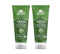 Ayumi Neem & Tea Tree Face Mask. Vegan, Cruelty-Free, Dermatologically-Tested, 2 x 100ml