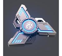 AYUNJIE Anti-Ansiedad Fidget Mano Spinner, de Doble Cara Luminoso Fidget Juguetes Enfoque Dedo Girando Juguete Aliviar el Estrés Aburrimiento TDAH Autismo (A,Azul)
