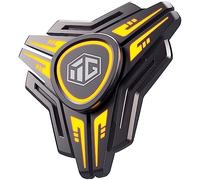 AYUNJIE Anti-Ansiedad Luminoso Fidget Mano Spinner, Enfoque Dedo Juguete Giratorio Aliviar el Estrés Aburrimiento TDAH Autismo, Metal Sólido Fidget Juguete Sensorial (A,Naranja)