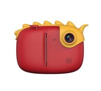 AYUNJIE Cámara Infantil de Dibujos Animados Mini Foto Digital Impresora Térmica con Pantalla Táctil de 3,0 Pulgadas, Cámara Infantil de Doble Cámara, Resistencia A Caídas (Rojo)