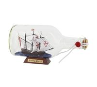 AYUNJIE Decoraciones de Modelo de Velero Clásico, Velero en una Botella, Modelo Acabado Barco en una Botella de Vidrio, Regalos Conmemorativos de Artesanía (22 * 9 * 11 Cm)