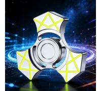 AYUNJIE Dedo Spinner Alivio Reductor, Favores de Fiesta para Niños/Adultos Regalo de San Valentín, Estrés Sensorial Ansiedad TDAH Alivio Fidgets Juguete, Fidget Spinners Juguetes (Plateado)
