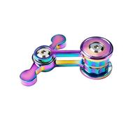 AYUNJIE Doble Péndulo Fidget Mano Spinner Caos Péndulo Yema del Dedo Giroscopio Estrés Ansiedad TDAH Alivio Fidgets Juguete Regalos para Marido Novio (Colorido)