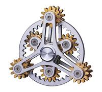 AYUNJIE Fidget Spinner de Mano, ansiedad TDAH Alivio del estrés Juguetes de Dedo, Alivio del estrés para niños y Adultos, Escritorio silencioso aleación de Metal Spinner Fidget Toys (Plateado)