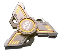 AYUNJIE Giroscopio Luminoso de la Yema del Dedo Alivio Estrés Y Anti-Ansiedad Herramientas, Sensorial Fidget Juguetes, Mano Spinner Juguetes Regalos para Niños Niñas Niños Y Adultos (Naranja,A)