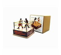 AYUNJIE Juguete de Hojalata Juguete de Cuerda MS381 Juguete de Boxeo Tema nostálgico Decoración Personalizada Regalo Creativo Coleccionables Vintage Niños Niños Niñas Interacción Padres-Hijos