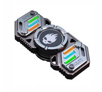 AYUNJIE Luminoso Dedo Spinners Juguetes, Metal Fidget Mano Spinners Autismo Sensorial Fidget Juguete Regalos para Adultos Niños (Plateado,A)